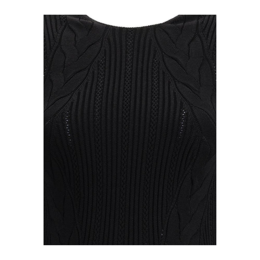 Balmain Black Viscose Casual Dress - HOLLIN STUDIO