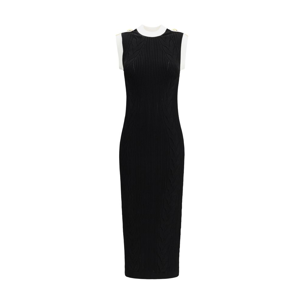 Balmain Black Viscose Casual Dress - HOLLIN STUDIO