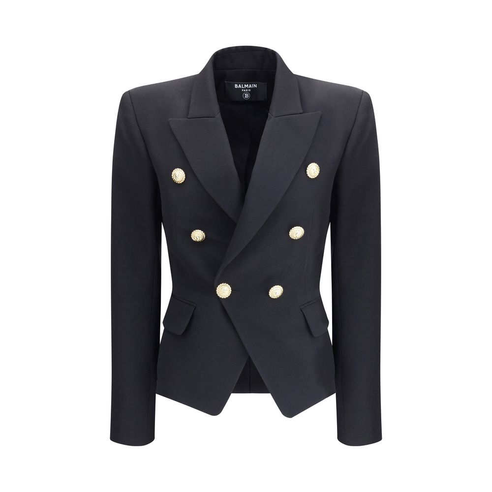 Balmain Black Wool Blazer - HOLLIN STUDIO