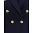 Balmain Blue Fleece Wool Blazer - HOLLIN STUDIO