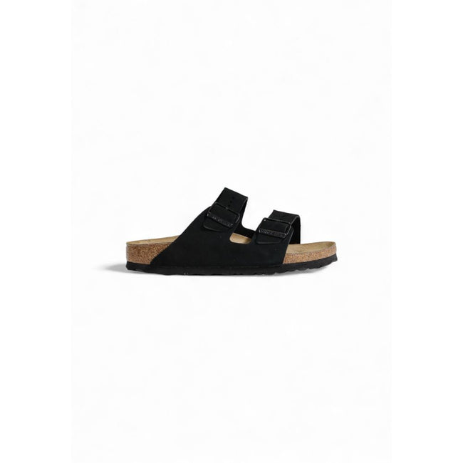 Birkenstock Black Suede Leather Sandals - HOLLIN STUDIO