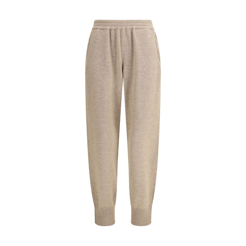 Brunello Cucinelli Beige Cashmere Pants - HOLLIN STUDIO