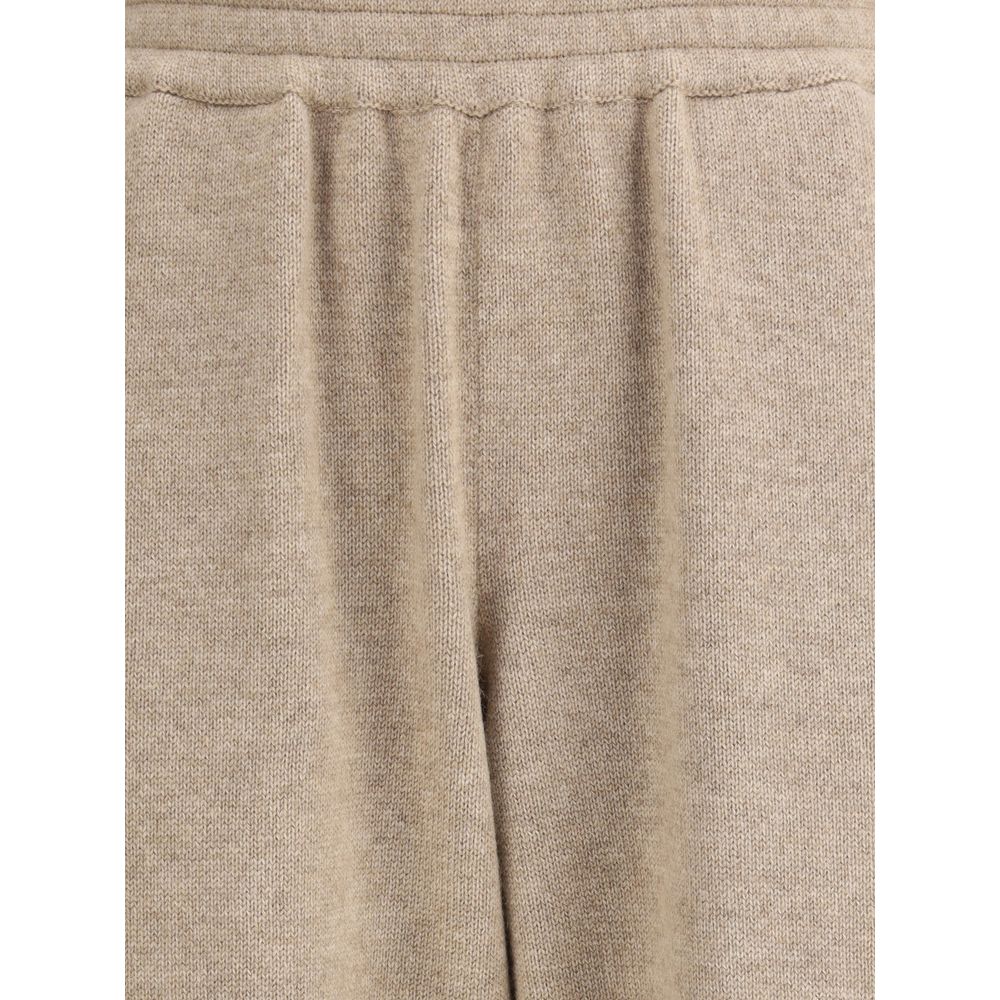 Brunello Cucinelli Beige Cashmere Pants - HOLLIN STUDIO