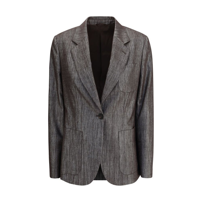 Brunello Cucinelli Bicolor Polyester Blazer - HOLLIN STUDIO