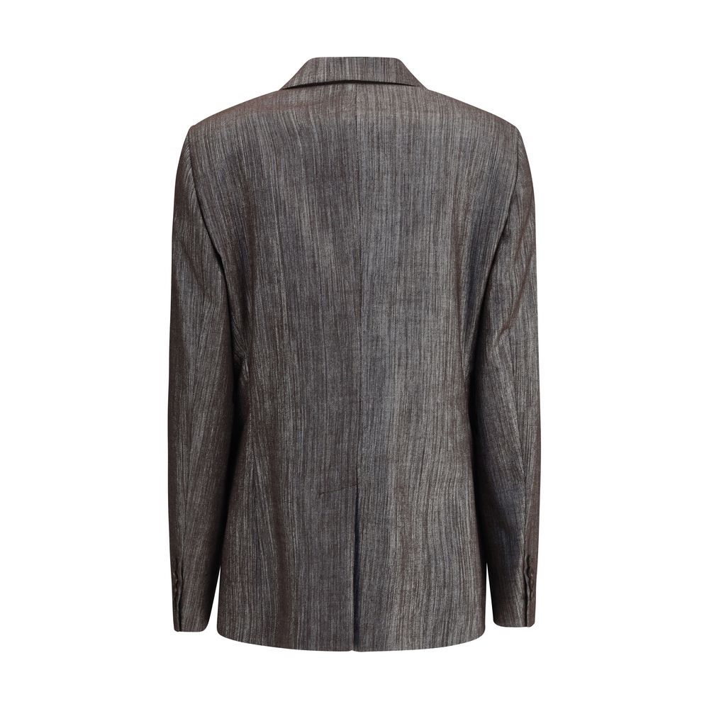 Brunello Cucinelli Bicolor Polyester Blazer - HOLLIN STUDIO