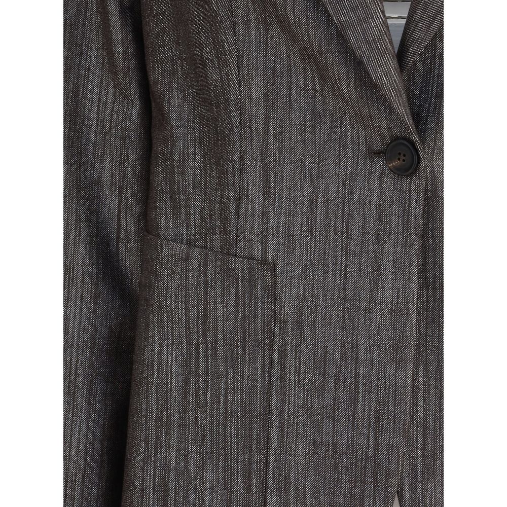 Brunello Cucinelli Bicolor Polyester Blazer - HOLLIN STUDIO