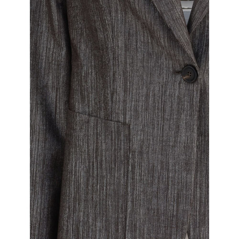 Brunello Cucinelli Bicolor Polyester Blazer - HOLLIN STUDIO