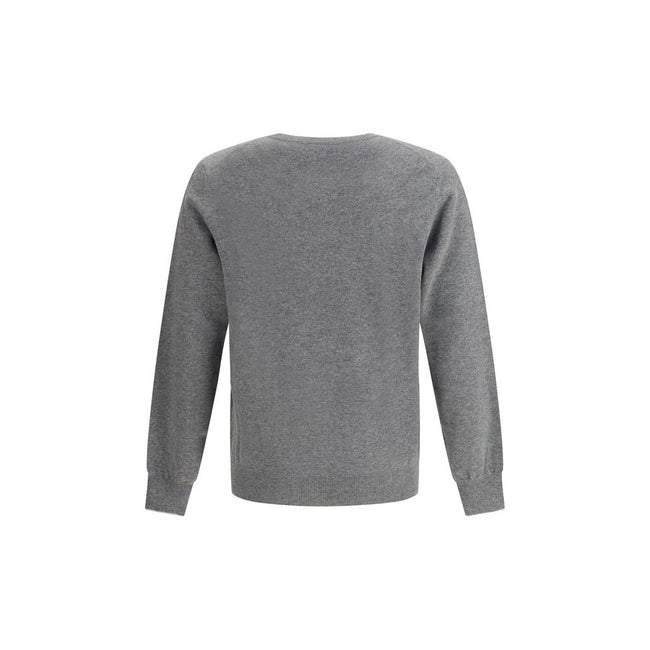 Brunello Cucinelli Gray Cashmere Cashmere Sweater - HOLLIN STUDIO