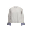 Brunello Cucinelli Gray Cashmere Cashmere Sweater - HOLLIN STUDIO