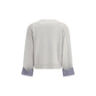 Brunello Cucinelli Gray Cashmere Cashmere Sweater - HOLLIN STUDIO