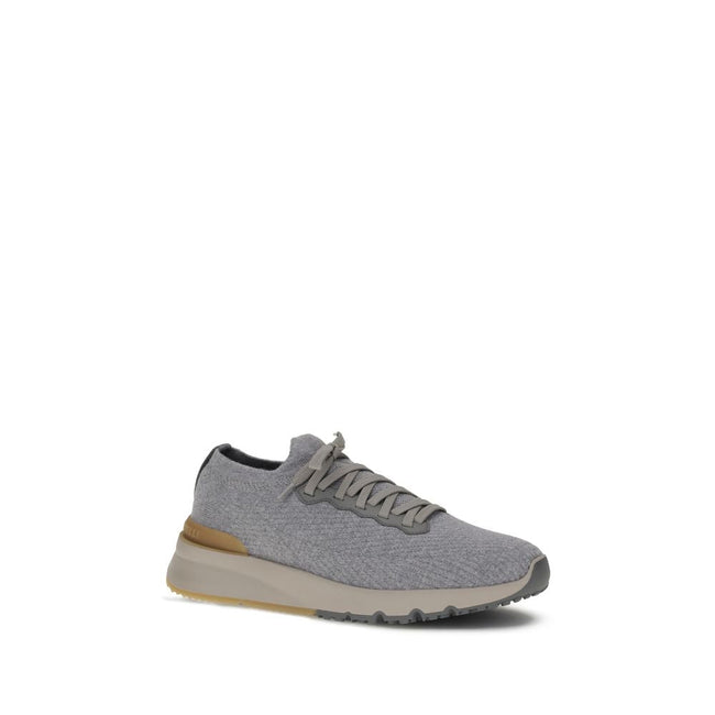 Brunello Cucinelli Gray Rubber Athletic Sneakers - HOLLIN STUDIO
