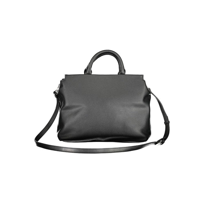 BYBLOS Black Polyurethane Women Handbag - HOLLIN STUDIO