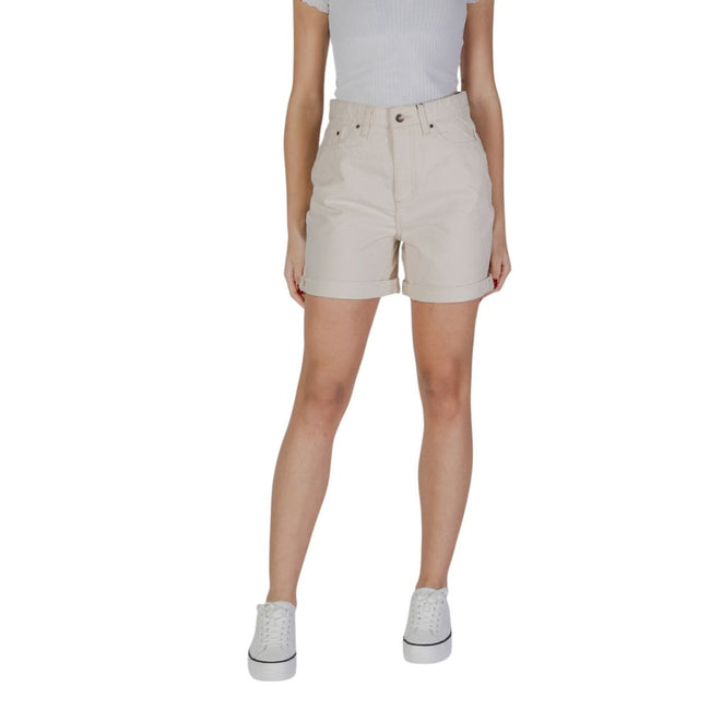 B.Young Beige Cotton Shorts - HOLLIN STUDIO
