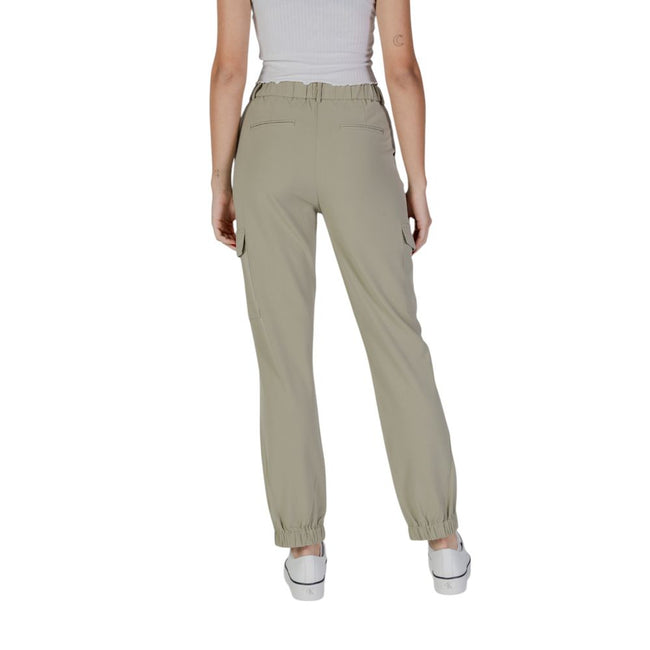 B.Young Green Polyester Cargo Pants - HOLLIN STUDIO