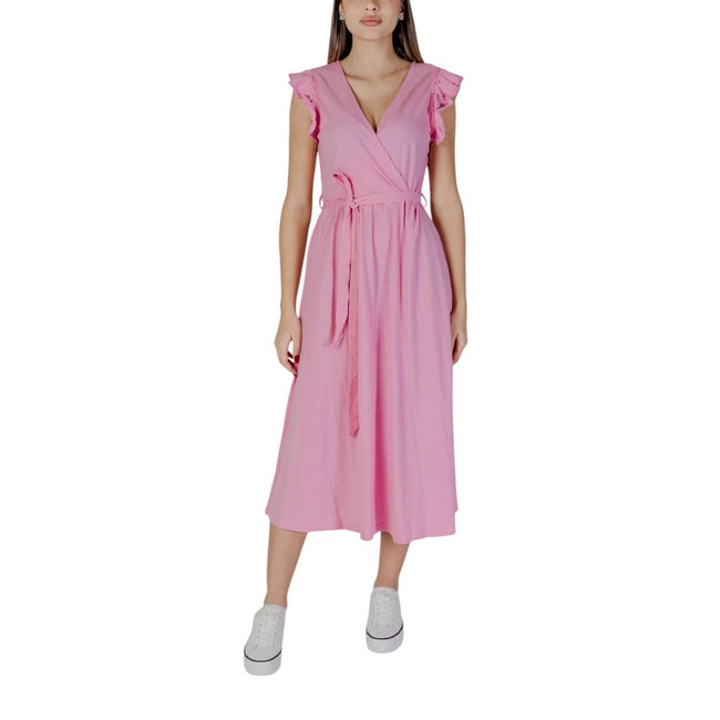 B.Young Multicolor Cotton Long Dress - HOLLIN STUDIO