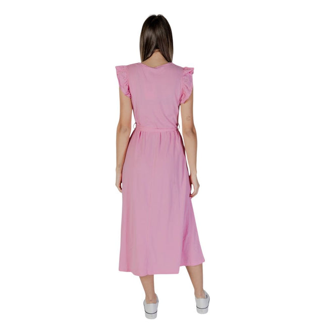 B.Young Multicolor Cotton Long Dress - HOLLIN STUDIO