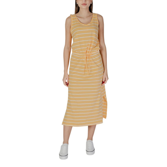 B.Young Yellow Cotton Long Dress - HOLLIN STUDIO