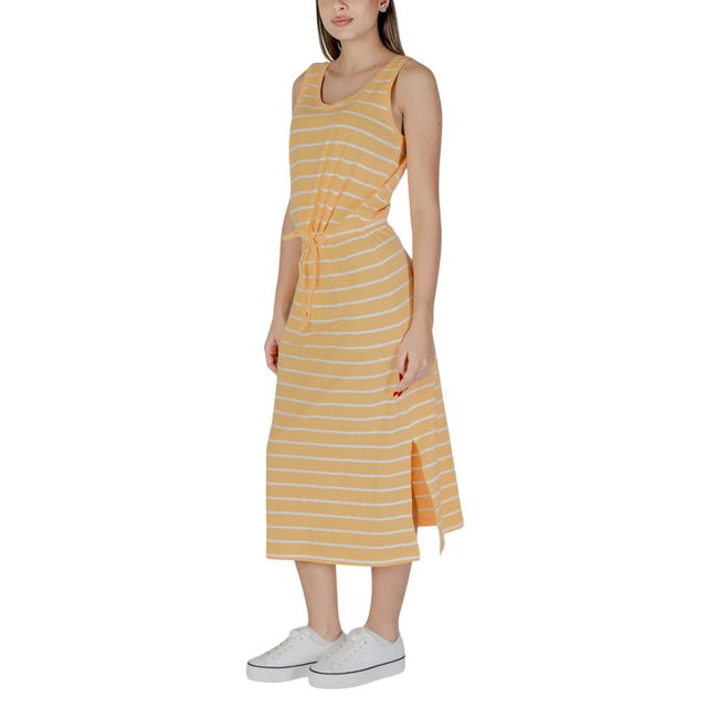 B.Young Yellow Cotton Long Dress - HOLLIN STUDIO