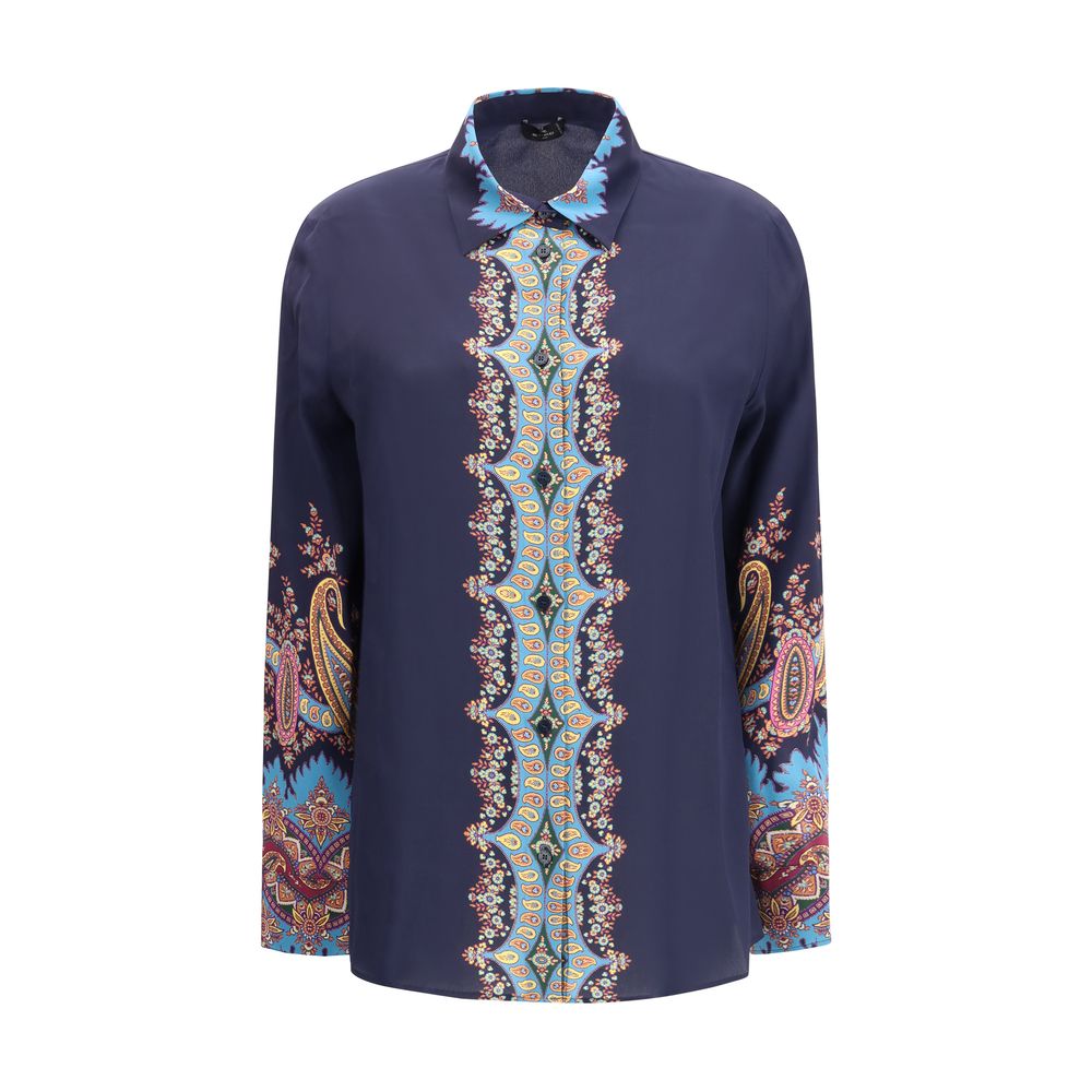 Etro Multicolor Silk Pattern Shirt - HOLLIN STUDIO