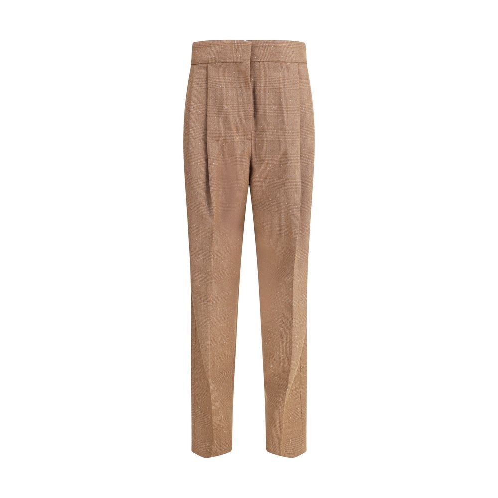 Fabiana Filippi Beige Fleece Wool Dress Pants - HOLLIN STUDIO