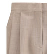 Fabiana Filippi Beige Fleece Wool Dress Pants - HOLLIN STUDIO