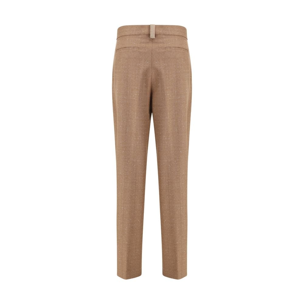 Fabiana Filippi Beige Fleece Wool Dress Pants - HOLLIN STUDIO
