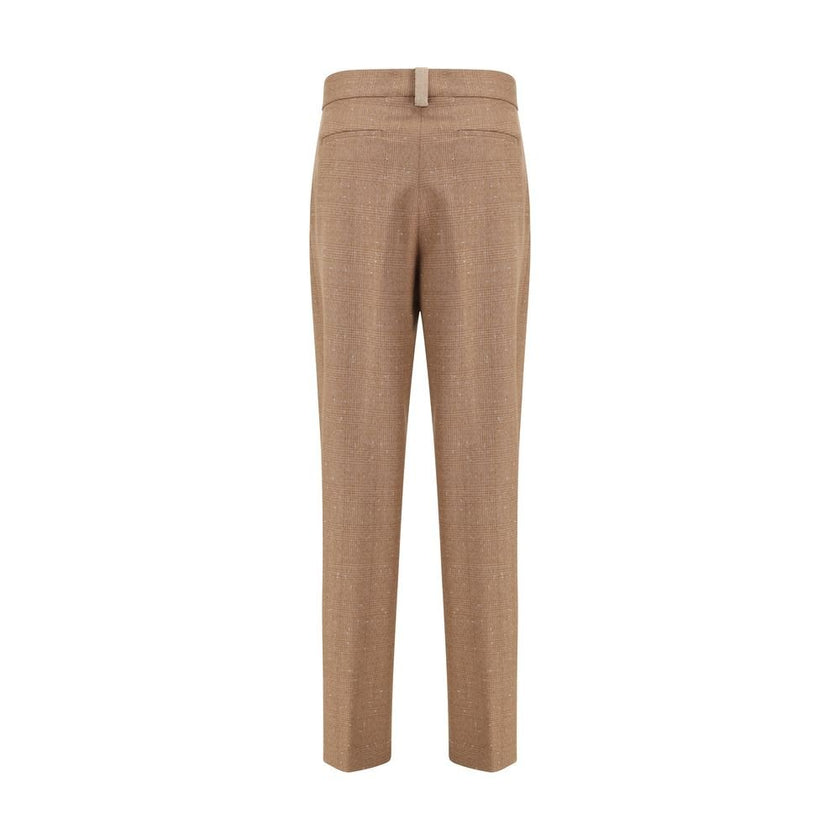 Fabiana Filippi Beige Fleece Wool Dress Pants - HOLLIN STUDIO