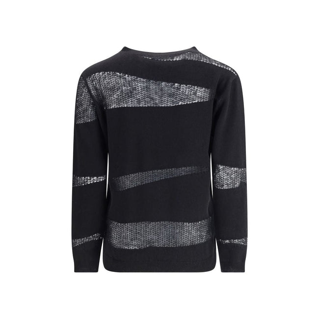 Fabiana Filippi Black Fleece Wool Cashmere Sweater - HOLLIN STUDIO