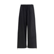 Fabiana Filippi Black Fleece Wool Casual Pants - HOLLIN STUDIO