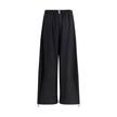 Fabiana Filippi Black Fleece Wool Casual Pants - HOLLIN STUDIO