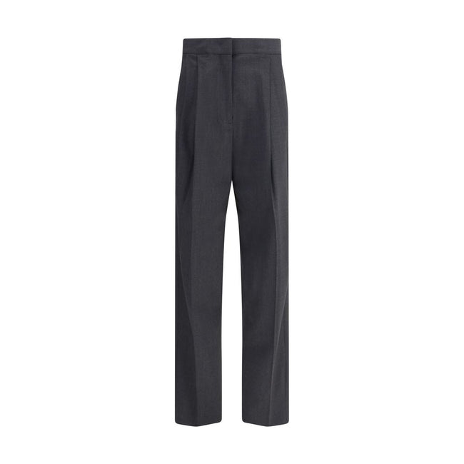 Fabiana Filippi Gray Fleece Wool Casual Pants - HOLLIN STUDIO