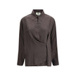 Fendi Brown Silk Dress Shirt - HOLLIN STUDIO