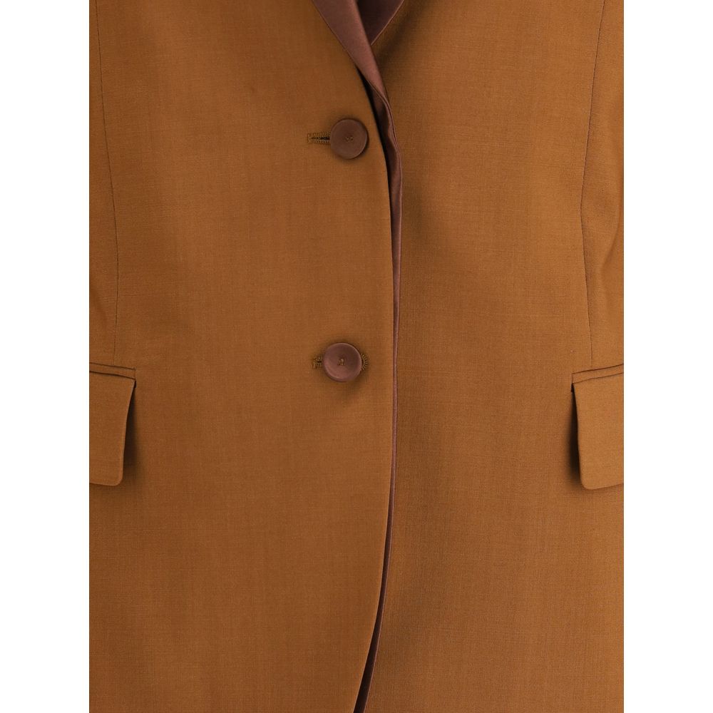 Fendi Brown Wool Blazer - HOLLIN STUDIO