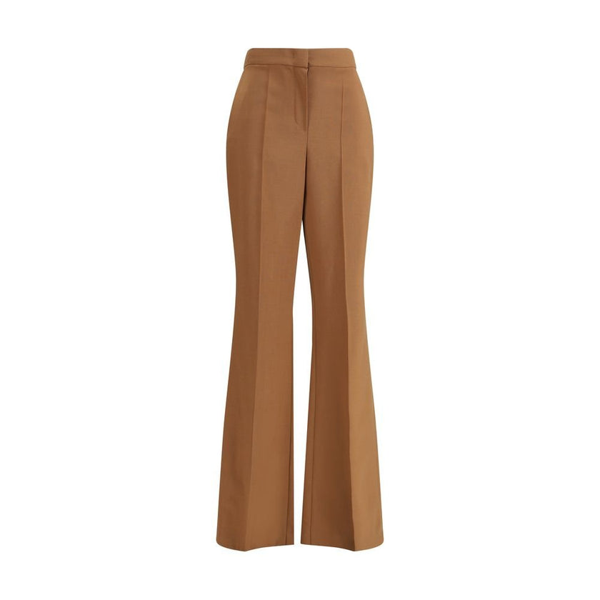 Fendi Brown Wool Flared Pants - HOLLIN STUDIO
