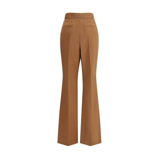 Fendi Brown Wool Flared Pants - HOLLIN STUDIO