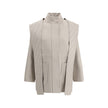 Fendi Cream Wool Coat - HOLLIN STUDIO