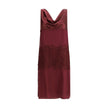 Ferragamo Bordeaux Silk Cocktail Dress - HOLLIN STUDIO