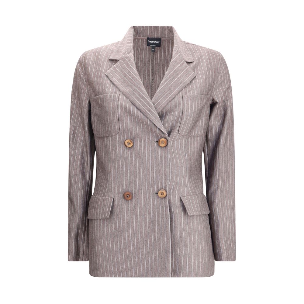 Giorgio Armani Brown Cashmere Blazer - HOLLIN STUDIO