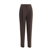 Giorgio Armani Brown Fleece Wool Casual Pants - HOLLIN STUDIO