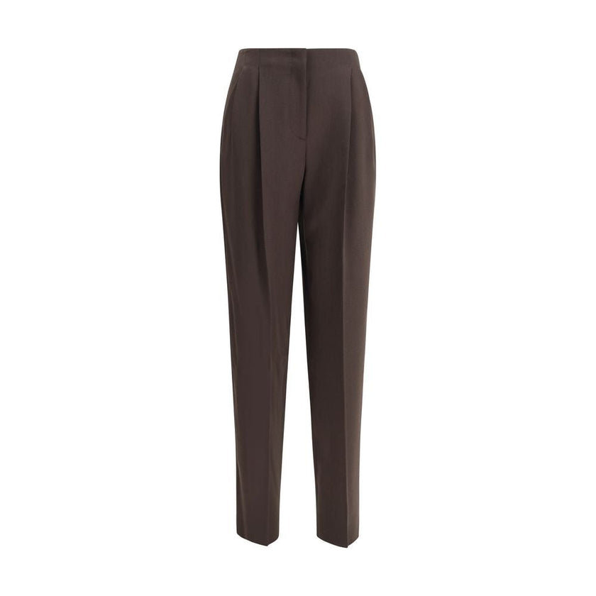 Giorgio Armani Brown Fleece Wool Casual Pants - HOLLIN STUDIO