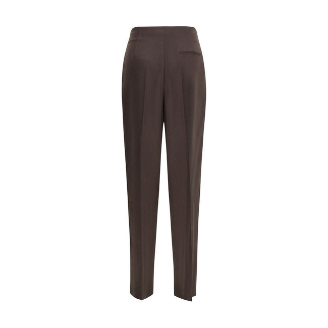 Giorgio Armani Brown Fleece Wool Casual Pants - HOLLIN STUDIO