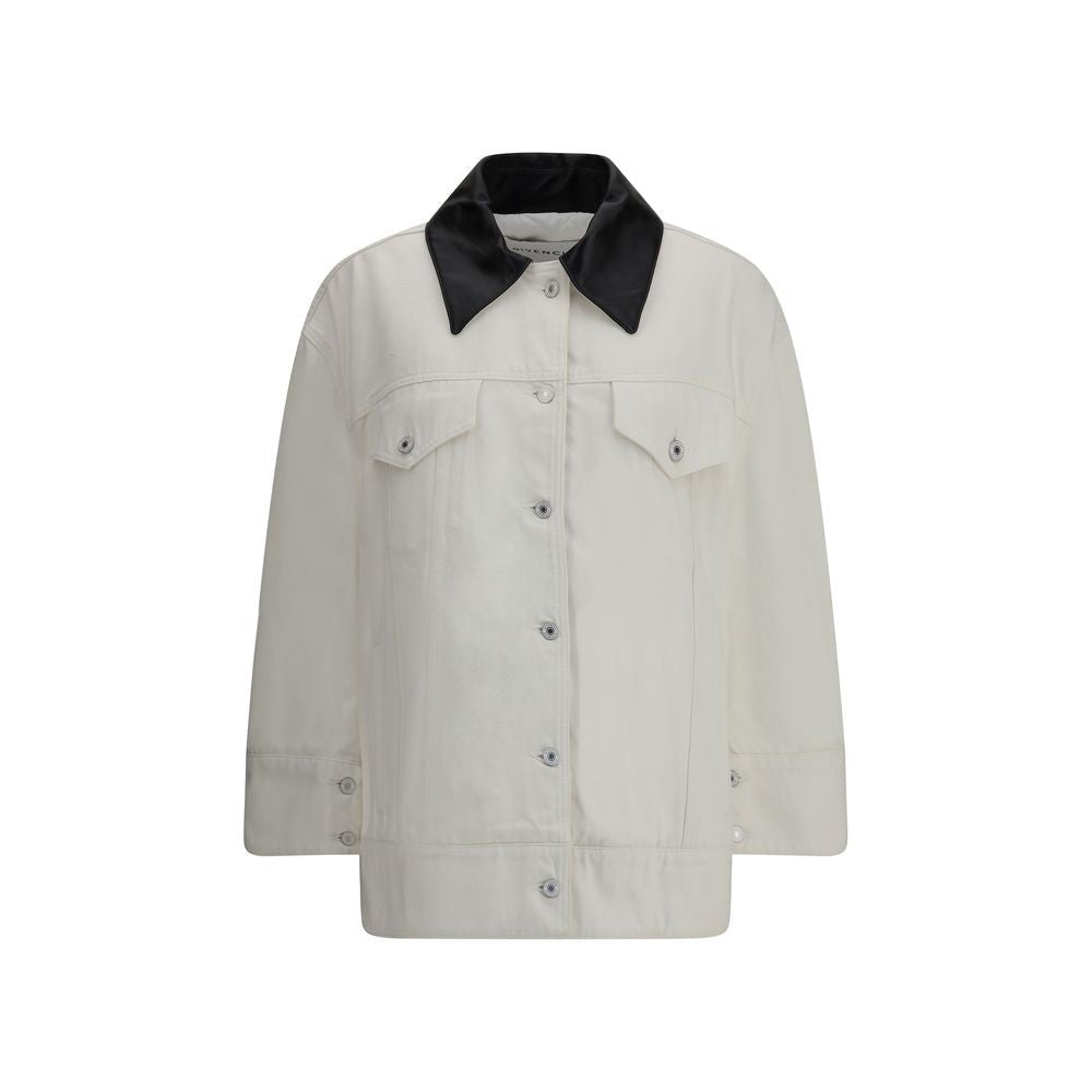 Givenchy White Cotton Denim Jacket - HOLLIN STUDIO