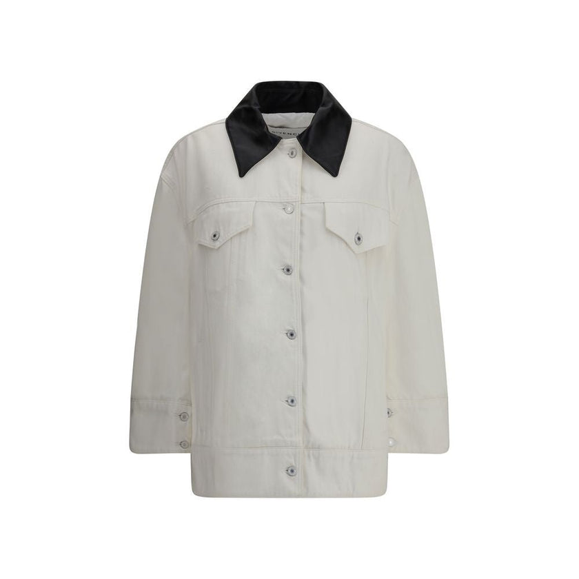 Givenchy White Cotton Denim Jacket - HOLLIN STUDIO