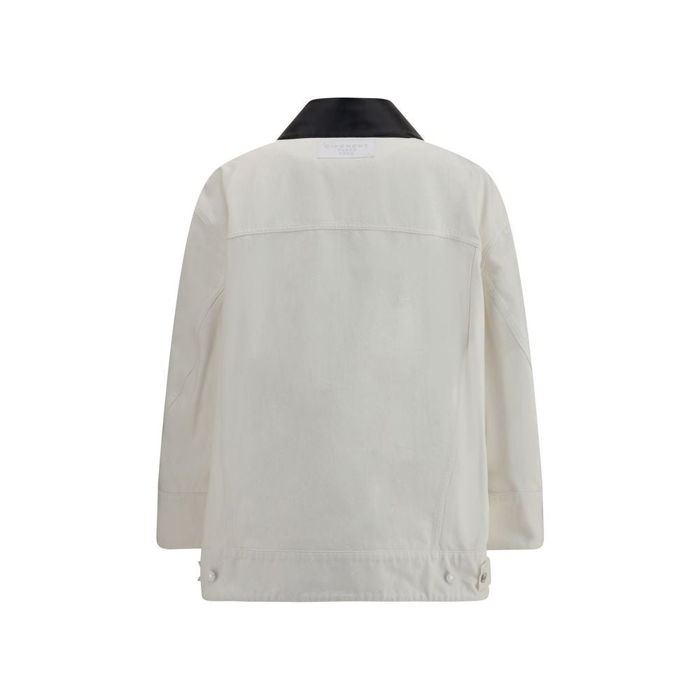 Givenchy White Cotton Denim Jacket - HOLLIN STUDIO