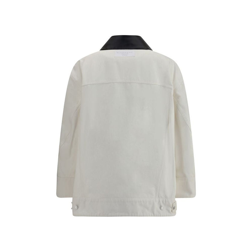 Givenchy White Cotton Denim Jacket - HOLLIN STUDIO