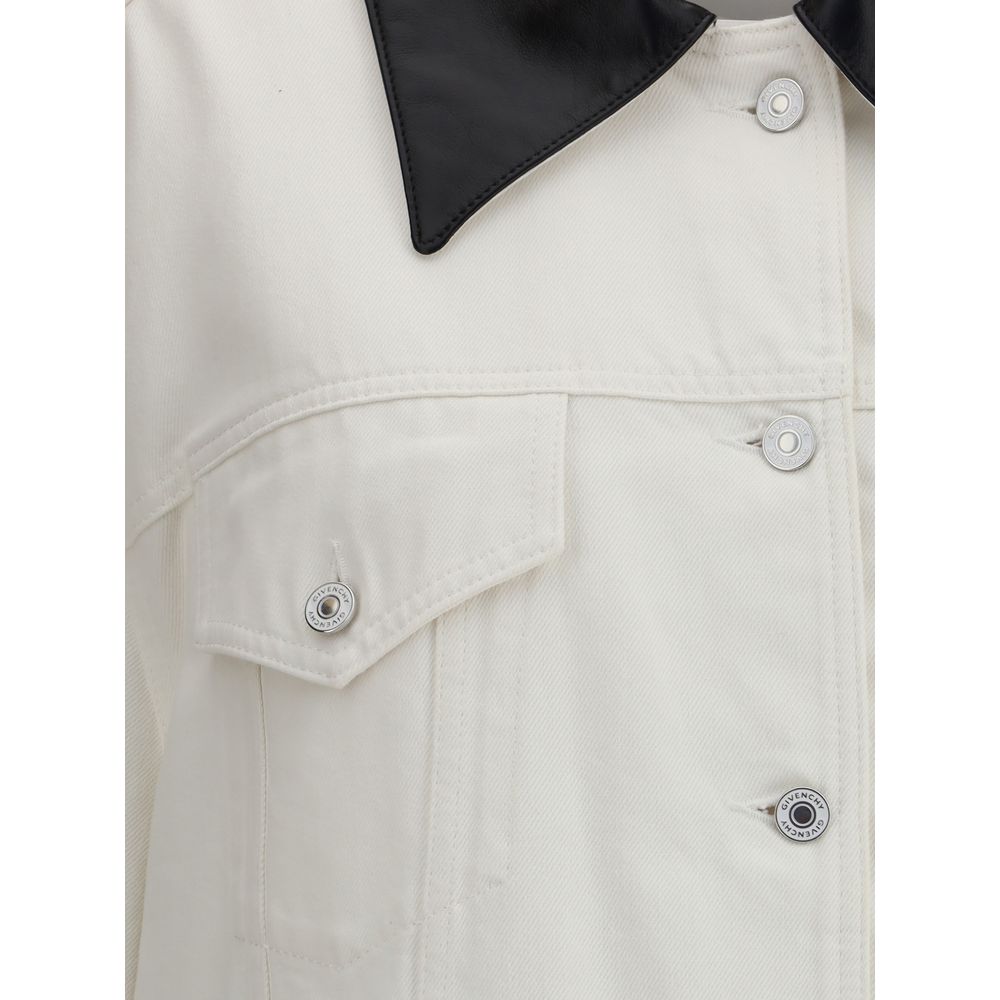 Givenchy White Cotton Denim Jacket - HOLLIN STUDIO