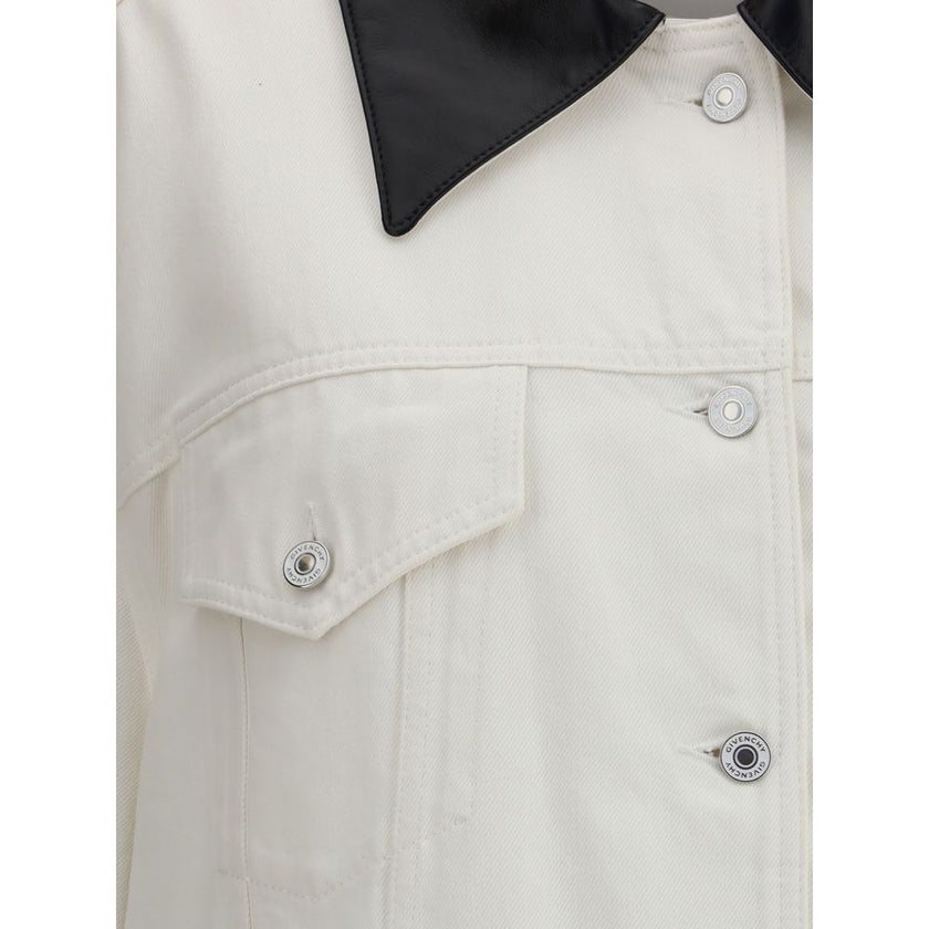 Givenchy White Cotton Denim Jacket - HOLLIN STUDIO
