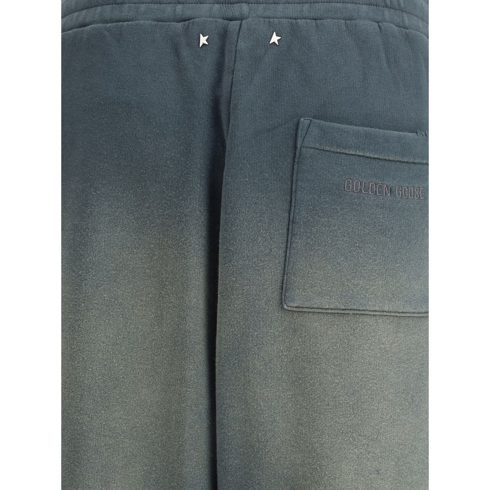 Golden Goose Blue Cotton Casual Pants - HOLLIN STUDIO