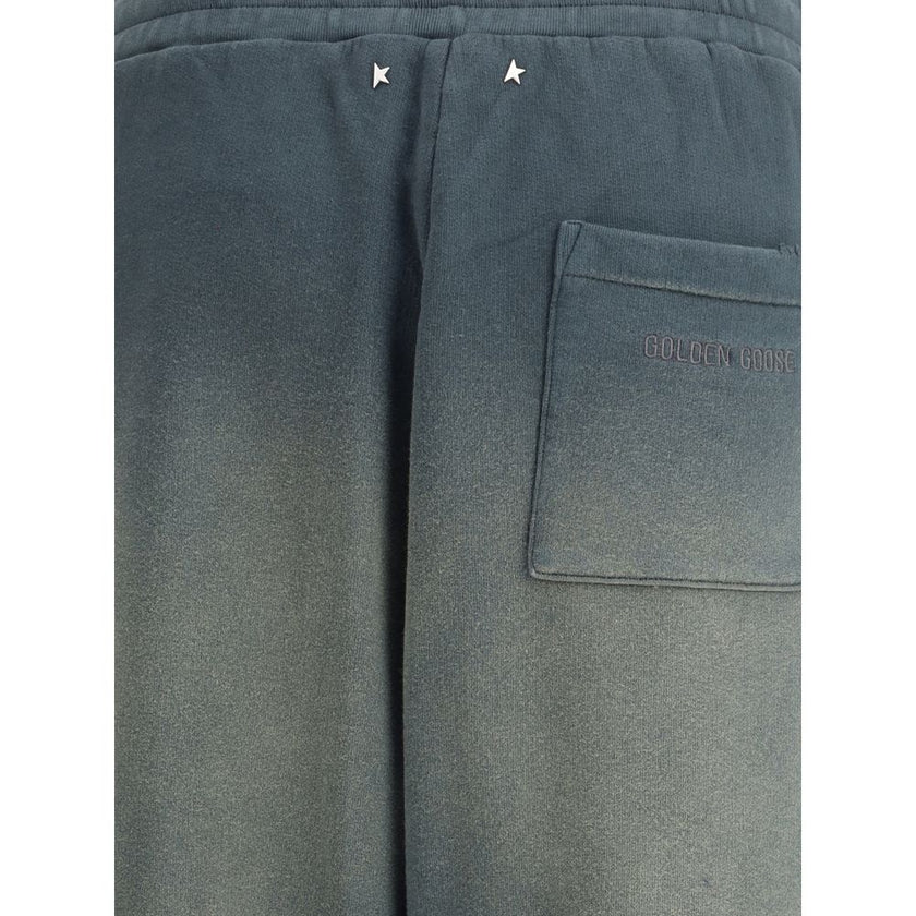 Golden Goose Blue Cotton Casual Pants - HOLLIN STUDIO