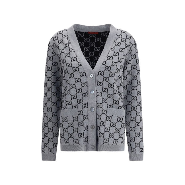 Gucci Black Wool Cardigan - HOLLIN STUDIO